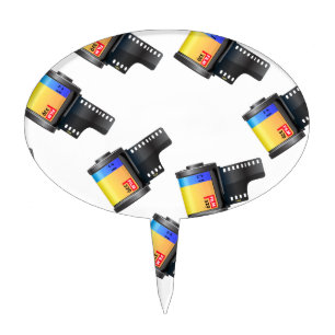 Film Canister Cake Topper