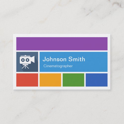 Film Cinematographer _ Creative Modern Metro Style Business Card