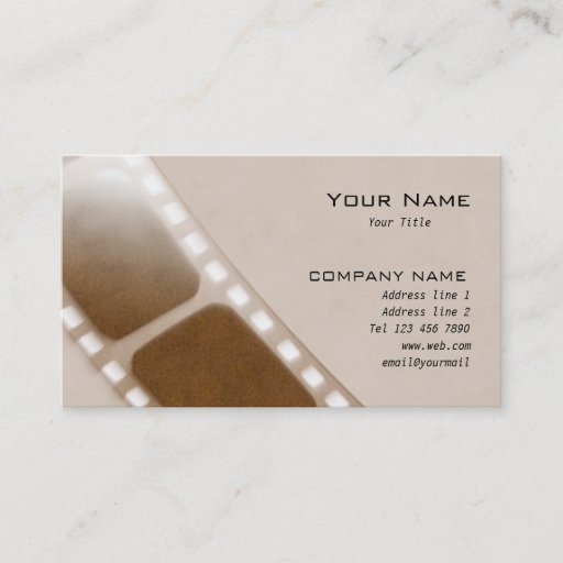 Customizable Film company Business Card