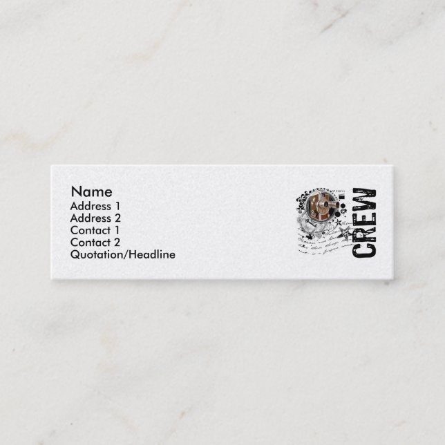 Film Crew Alchemy Mini Business Card (Front)