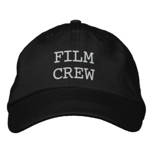 Film Crew Black Embroidered Baseball Cap