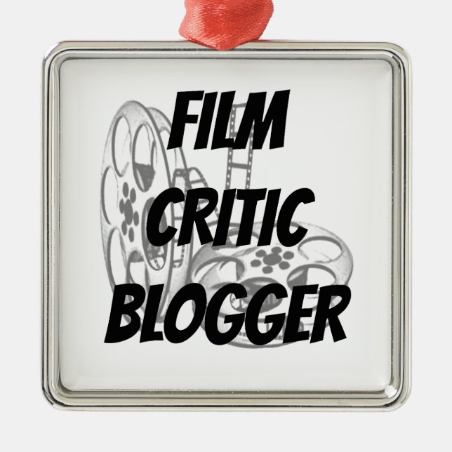 Film Critic Blogger Metal Ornament (Front)