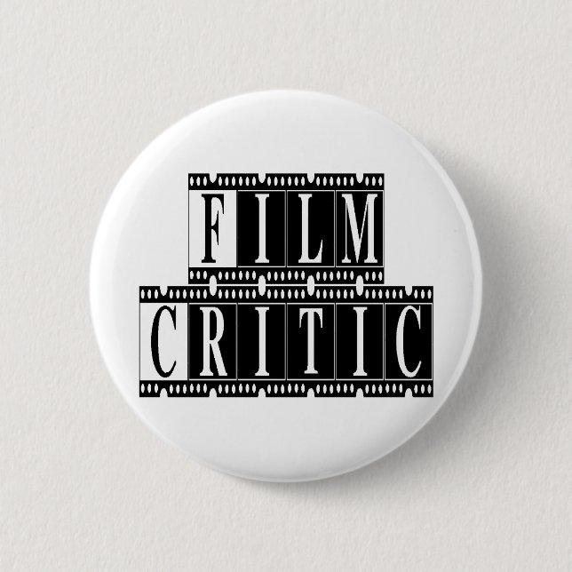 Film Critic T-shirts and Gifts. Button (Front)