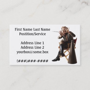 Film Director Business Card by SeriousBiz at Zazzle