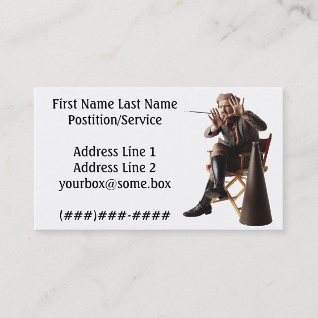 Film Director Business Card (Front)