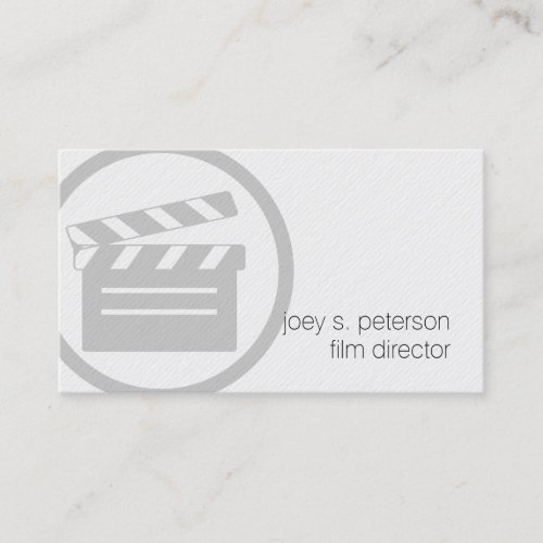 Film Director Clapperboard Icon Film Photography Business Card