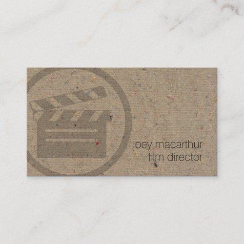 Film Director Clapperboard Icon Film Photography Business Card