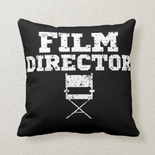 Film Director Movie Crew Chair Apparel Birthday Throw Pillow