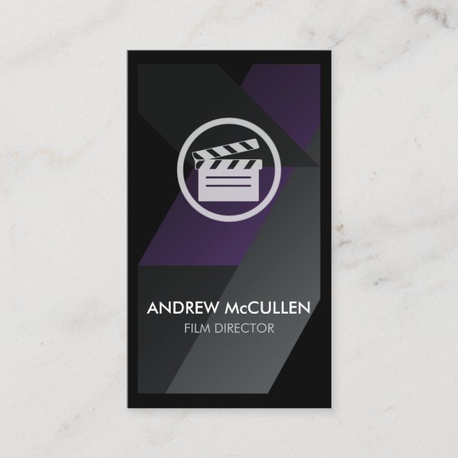 Film Director Video Producer  Business Card (Front)