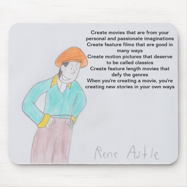 Film Director's Advice Mouse Pad (Front)