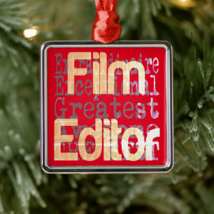Film Editor Extraordinaire Metal Ornament