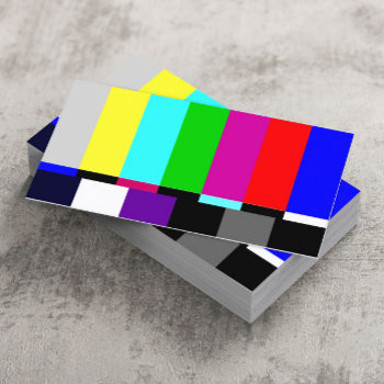 Film Editor Plain Tv Screen Tv Spectrum Business Card by cardfactory at Zazzle