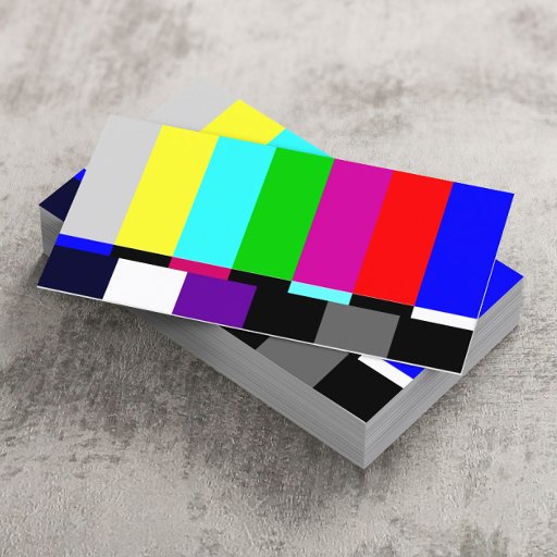 Customizable Plain TV Screen Film Editor Business Card