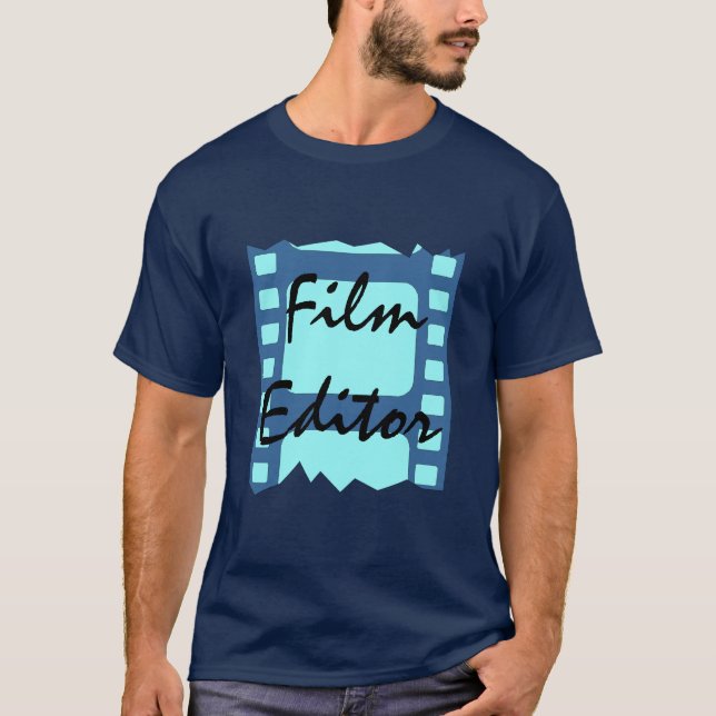 FILM EDITOR STUDYING FILM T- SHIRTS CUT OF FILM (Front)