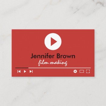 Film Editor Youtuber Video Director Production Business Card by PineLemonMarketing at Zazzle