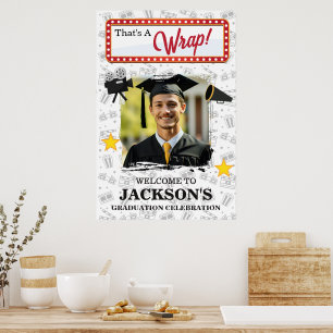 Film Fanatic Movie Inspired Graduation Party Poster