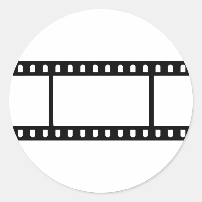 Film Flick Classic Round Sticker (Front)