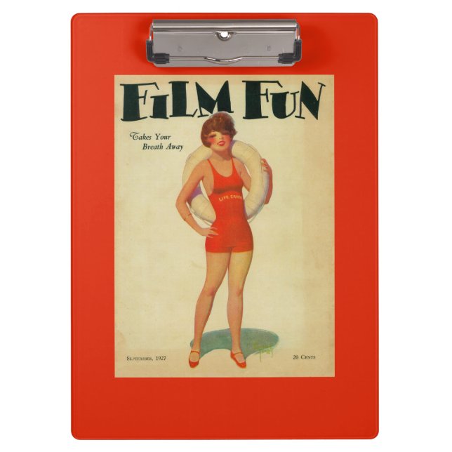 Film Fun Magazine Cover 2 Clipboard (Front)