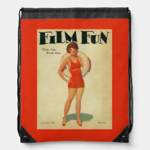 Film Fun Magazine Cover 2 Drawstring Bag
