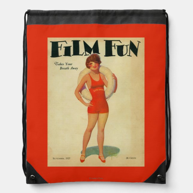 Film Fun Magazine Cover 2 Drawstring Bag (Front)