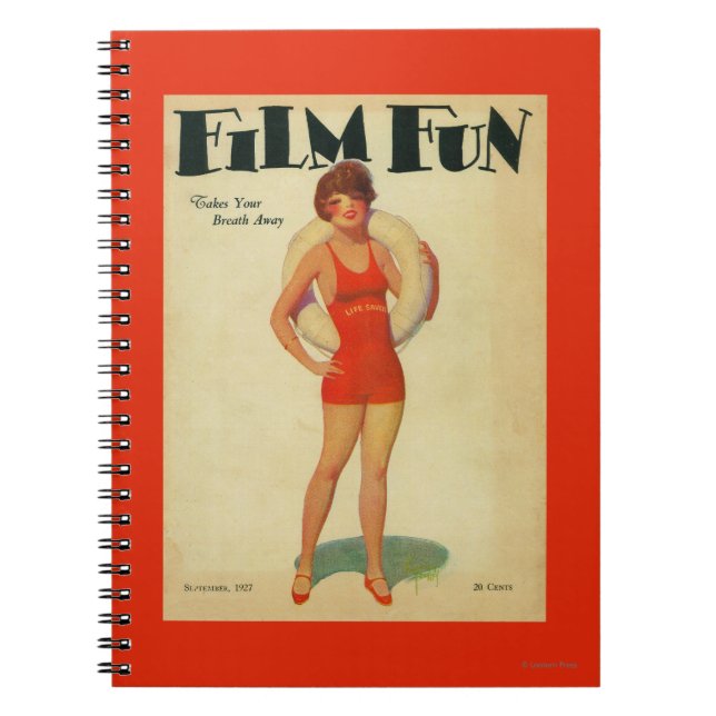 Film Fun Magazine Cover 2 Notebook (Front)
