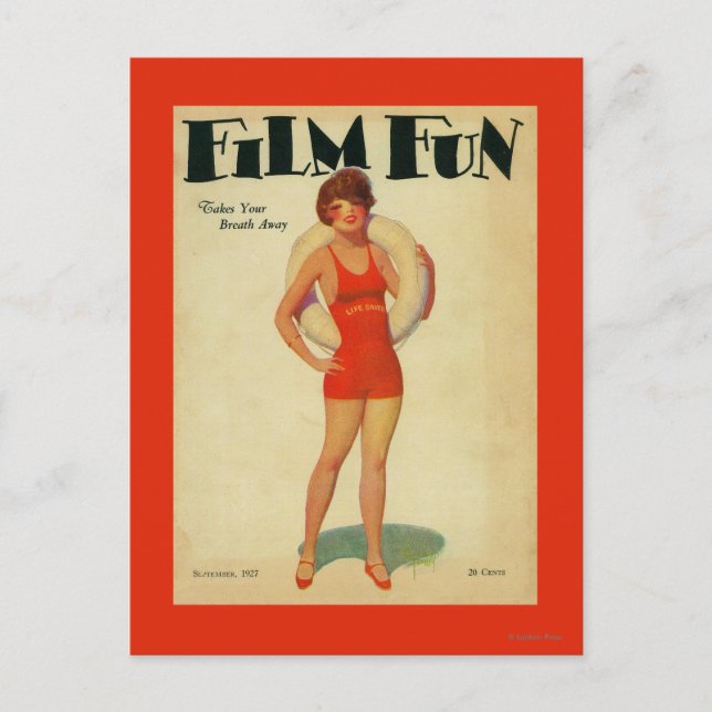 Film Fun Magazine Cover 2 Postcard (Front)