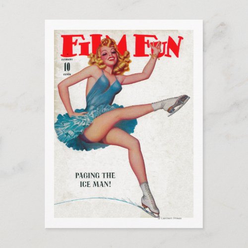 Film Fun Magazine Cover 8 Postcard