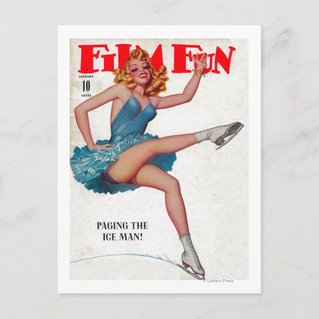 Film Fun Magazine Cover 8 Postcard (Front)