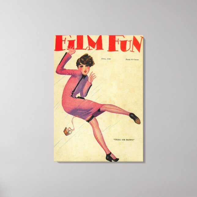 Film Fun Magazine Cover Canvas Print (Front)