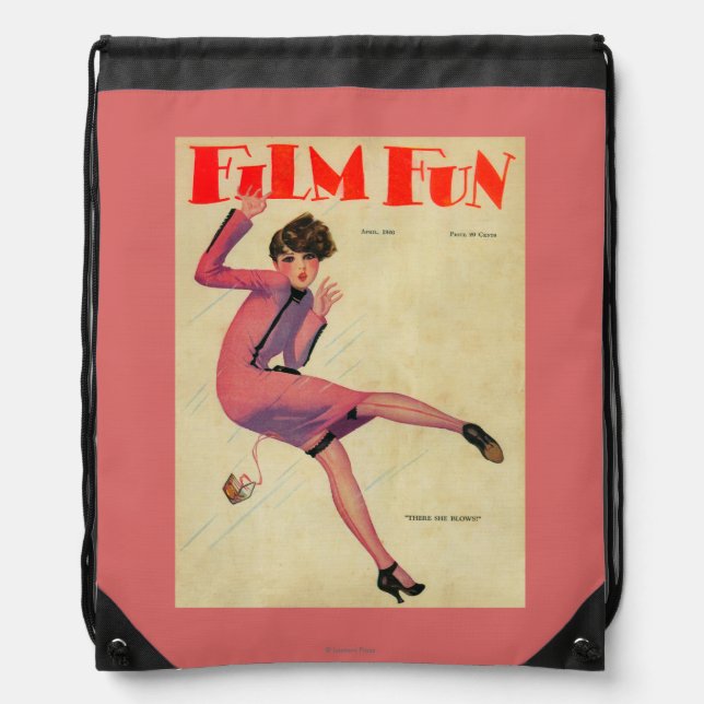Film Fun Magazine Cover Drawstring Bag (Front)