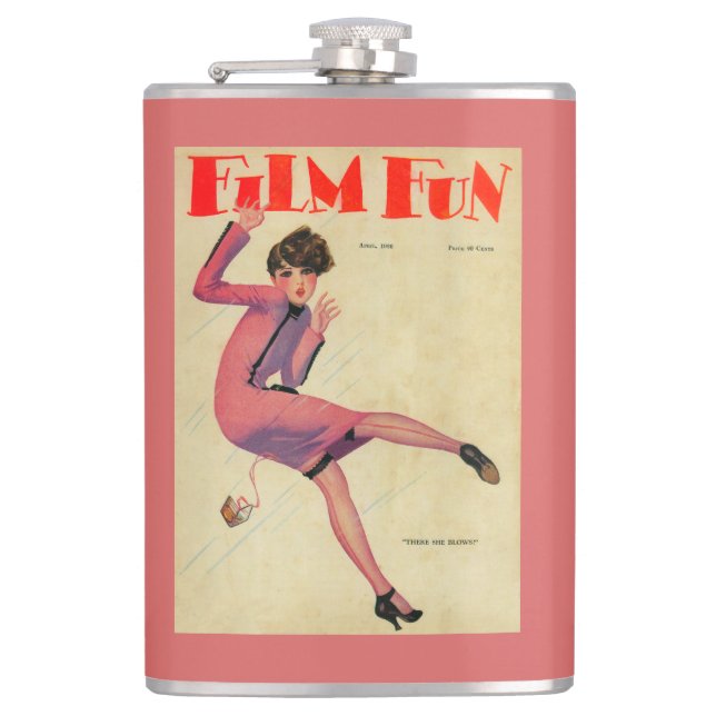 Film Fun Magazine Cover Flask (Front)