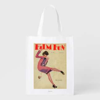 Film Fun Magazine Cover Reusable Grocery Bag