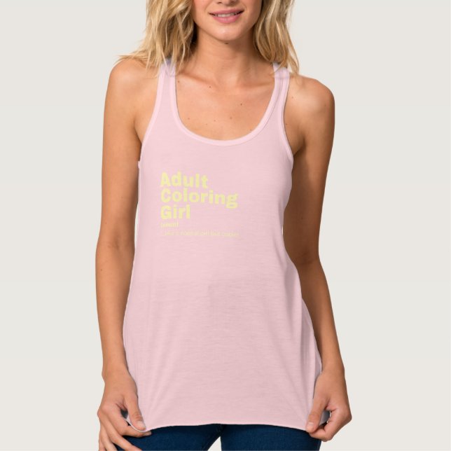 Film Girl - Adult Coloring Tank Top (Front)