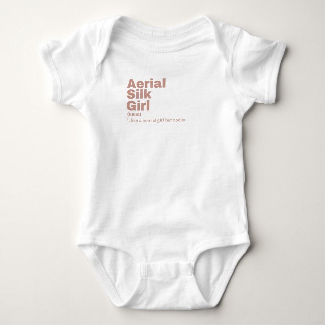 Film Girl - Aerial Silk Baby Bodysuit (Front)