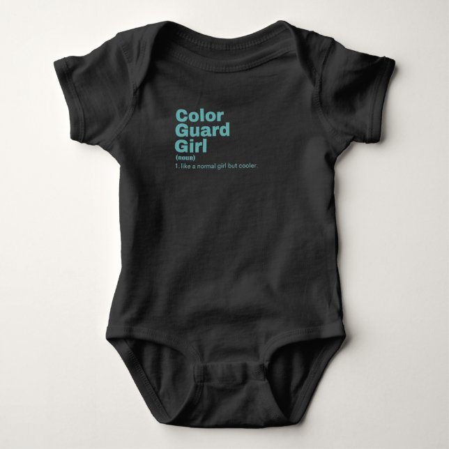 Film Girl - Color Guard Baby Bodysuit (Front)