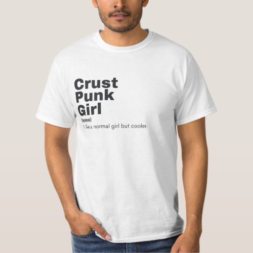Film Girl _ Crust Punk T_Shirt
