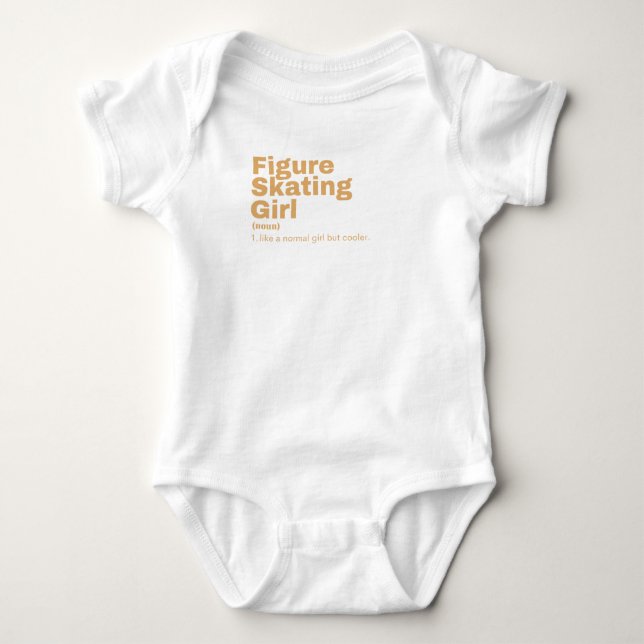 Film Girl - Figure Skating Baby Bodysuit (Front)