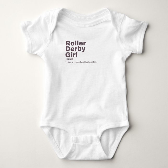 Film Girl - Roller Derby Baby Bodysuit (Front)