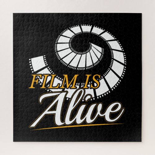 Film is Alive _ Photographer Photography Quote Jigsaw Puzzle