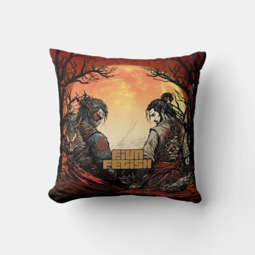 Film Kung Fu Movie Fight Scene Action Throw Pillow