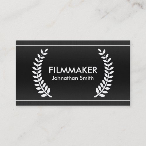 Film Laurels Classy Business Cards for Filmmakers