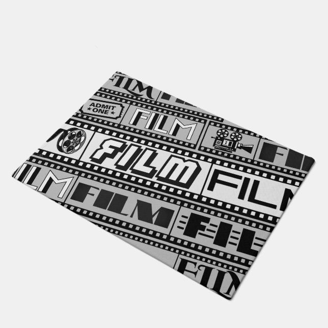 [ FILM ] Logos Filmstrip Door Mat (Angled)