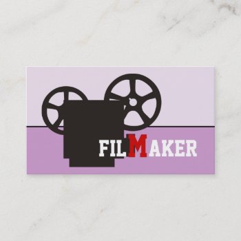 Film Maker/director/movie Maker Business Cards by justbusinesscards at Zazzle
