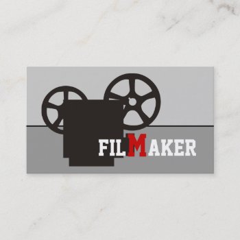 Film Maker/director/movie Maker Business Cards by justbusinesscards at Zazzle
