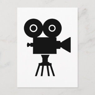 Film movie camera postcard