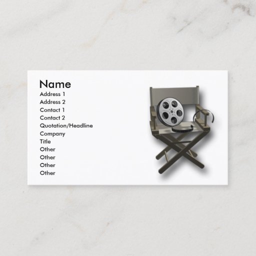Customizable film_movie business cards