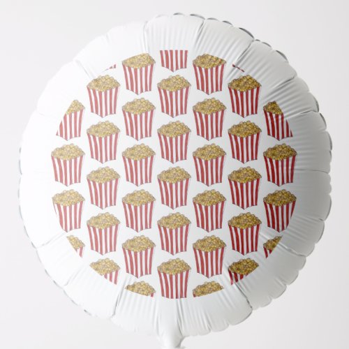 Film Movie Night Sleepover Buttered Popcorn Tub Balloon