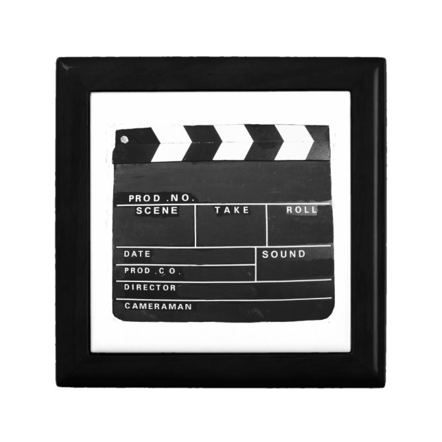 Film Movie Video production Clapper board Jewelry Box (Front)