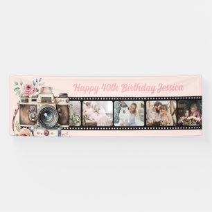 Film Negative Birthday Photo Banner