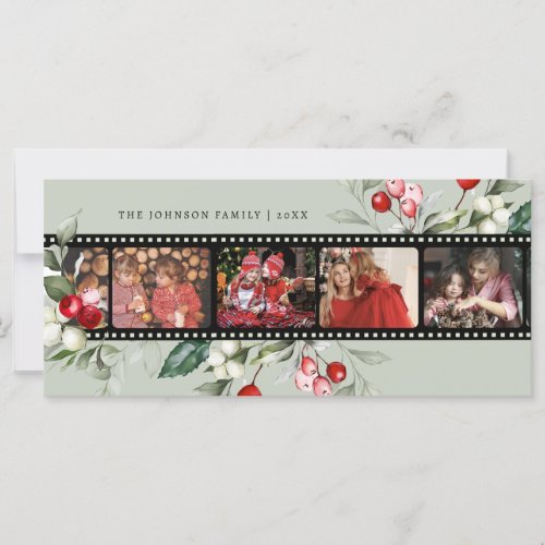 Film Negative Christmas Photo Card